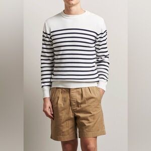 Armor Lux Men's Nautical Jumper Groix Striped Milk Navy Breton S